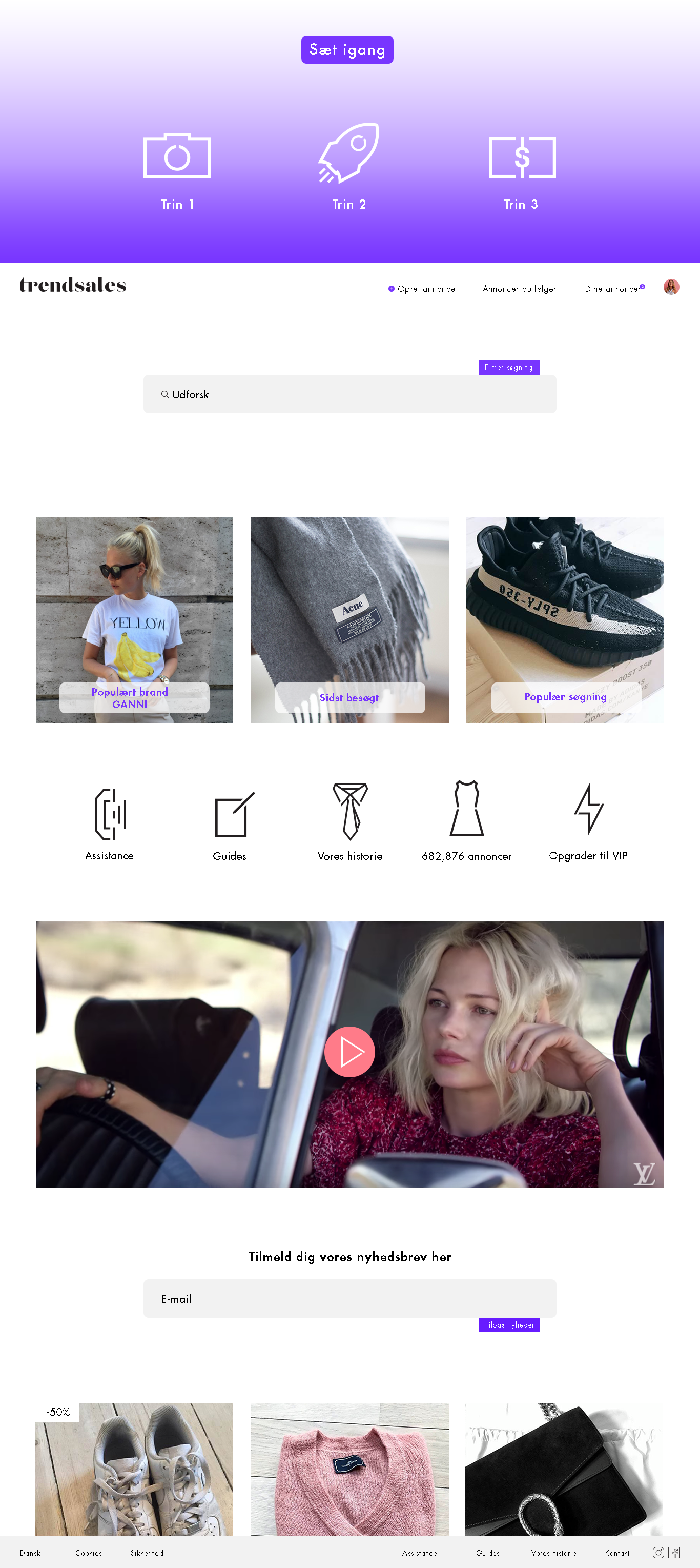 Trendsales Landing page